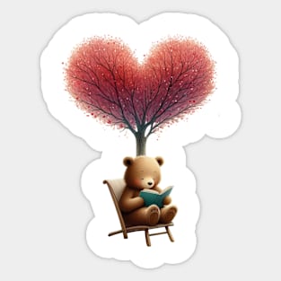 Valentine Love Bear Sticker